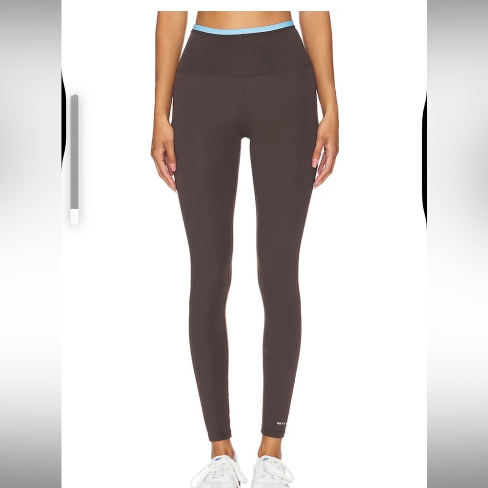 Vita Fl Legging in Bright Blue & Coffee